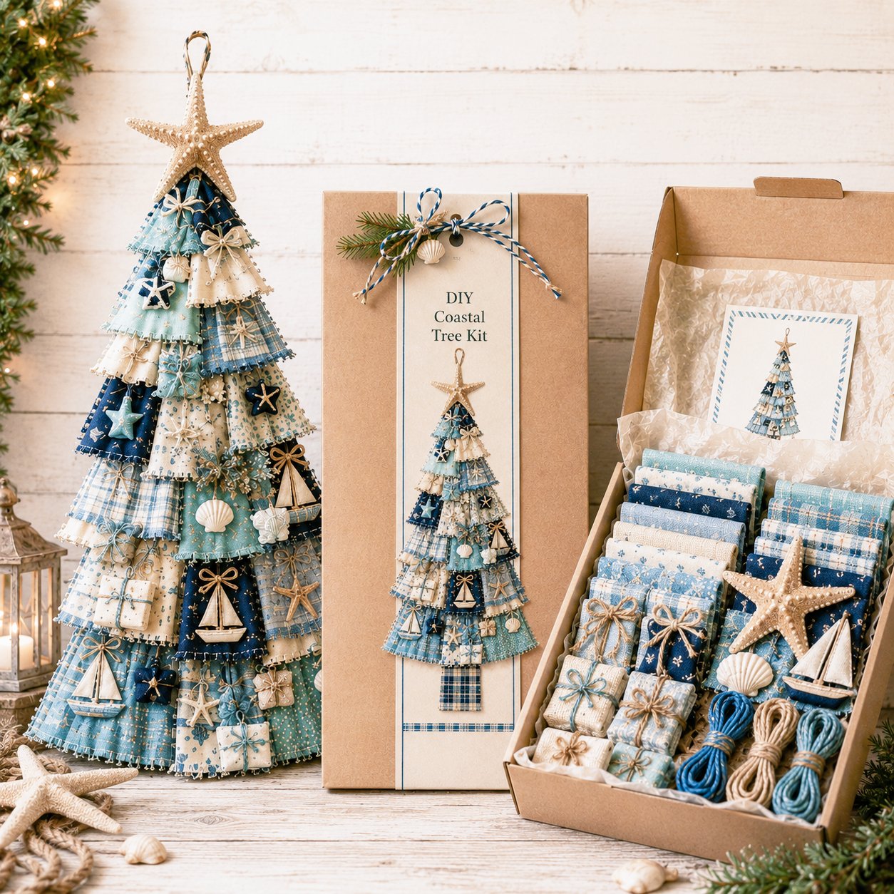 🎄Beginner-Friendly DIY Oversized Patchwork Christmas Tree Door Hanging Kit