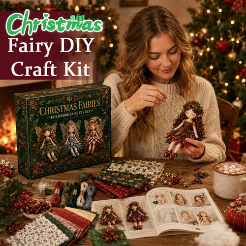 🔥LAST DAY 50% OFF - ✨ Christmas Magic Patchwork Fairy DIY Kit – Stitch Your Own Magical Christmas Fairy Collection