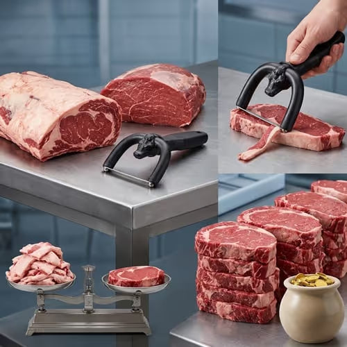 Fat trimming tool for brisket preparation