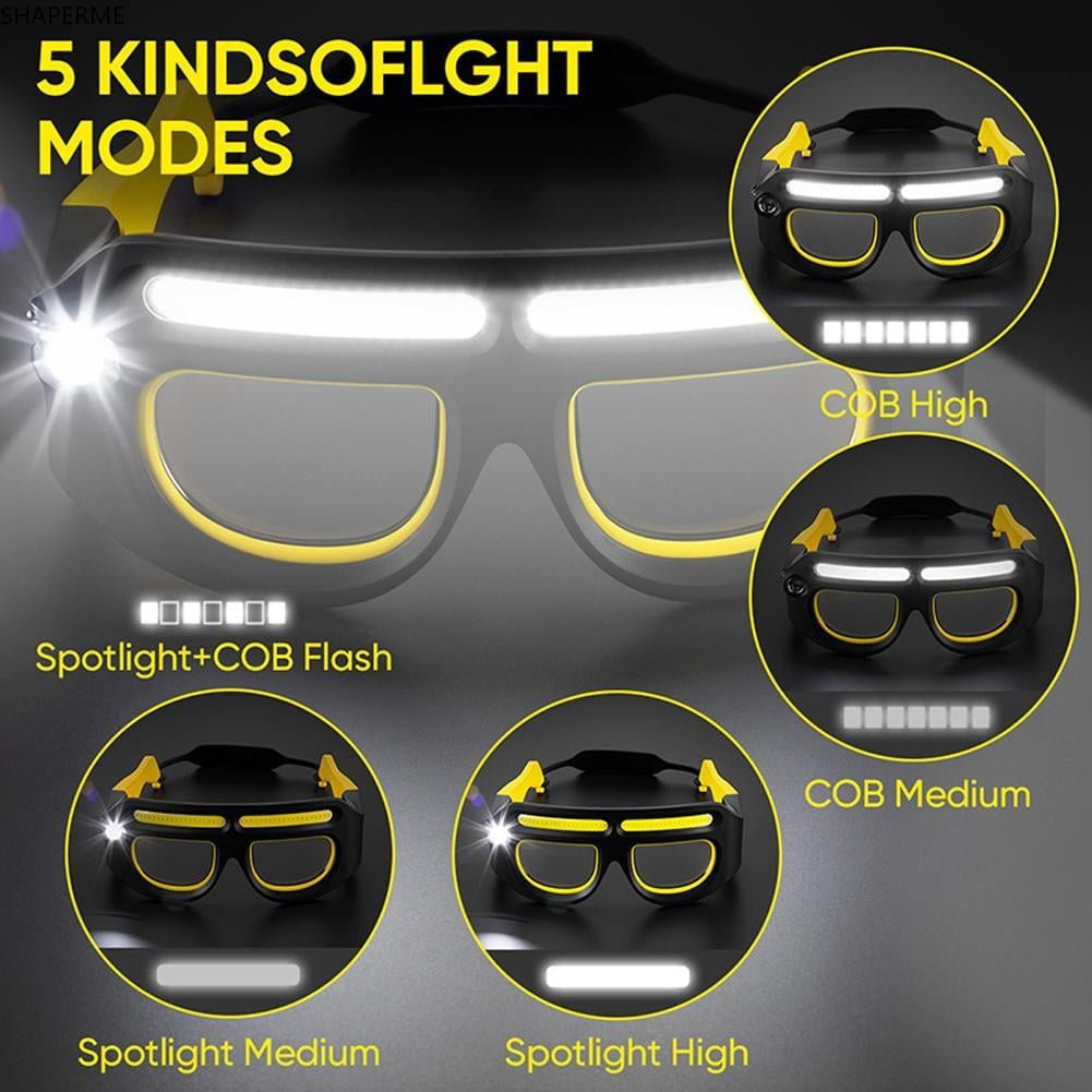 🕶️ LED Glasses Headlamp | Hands-Free Wearable Light