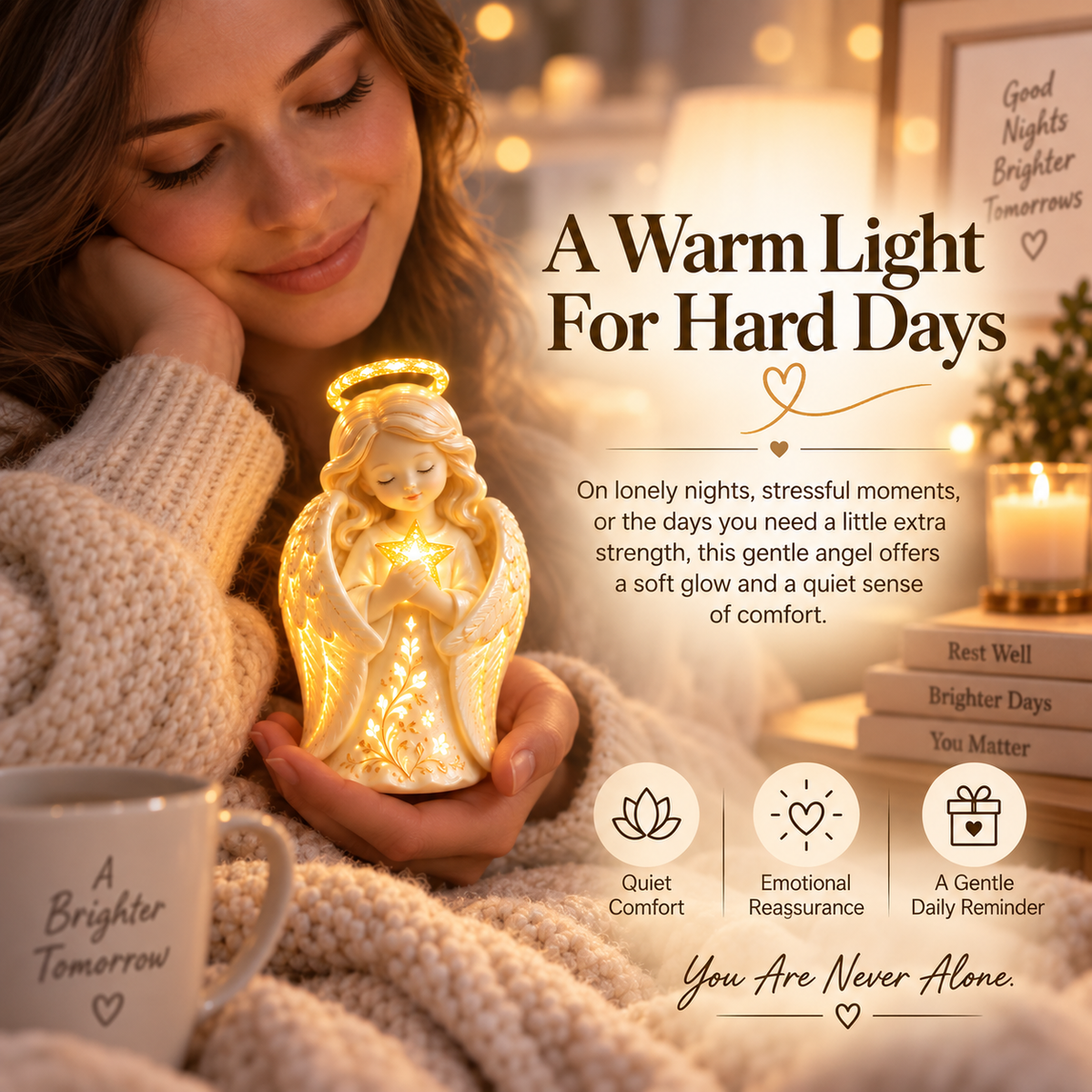 🔥 Last Day 50% OFF-✨ Pocket Hug Angel Light – A Comforting Keepsake for Brighter Days