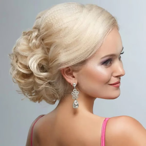 💃Messy Curly Dish Bun✨