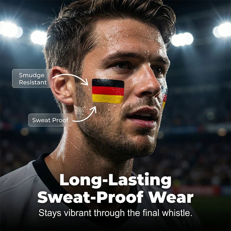 🔥LAST DAY 60% OFF - 🌈✨National Flag Face Paint Stick for Sports Fans