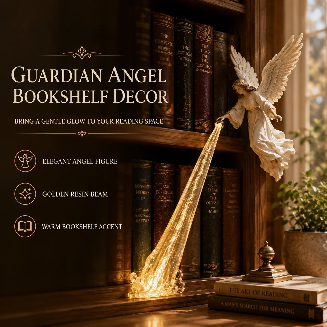 🔥Heavenly Guardian — Angel Beam Bookshelf Decor 🎁Buy Two Get Free Shipping