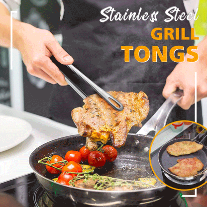 (🔥2026 New Year Sale-49% OFF) Stainless Steel Grill Tongs
