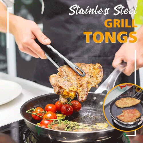 (🔥2026 New Year Sale-49% OFF) Stainless Steel Grill Tongs