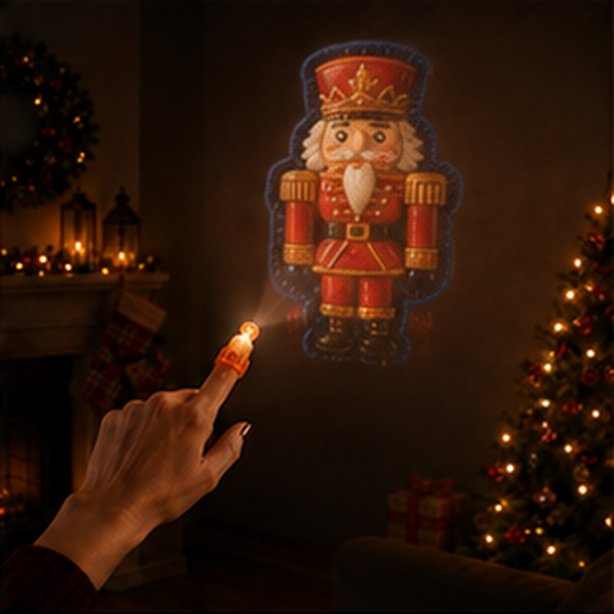 Christmas Finger Projector Lights – Mini Pattern Projector