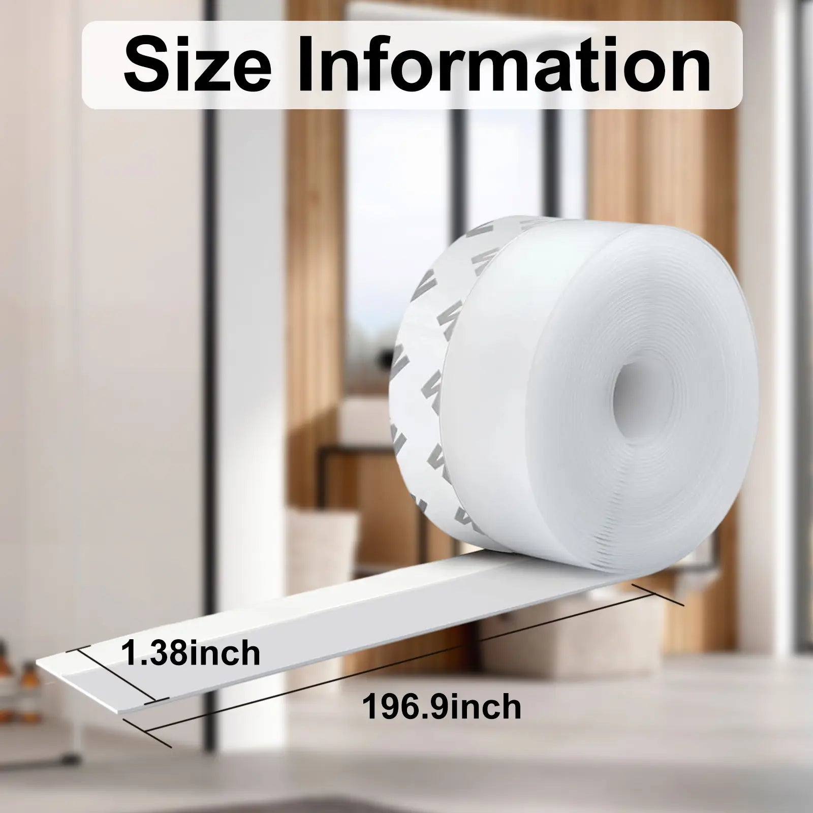 🌸Door Weather Stripping, Self-Adhesive Draft Stopper Seal for Doors & Windows