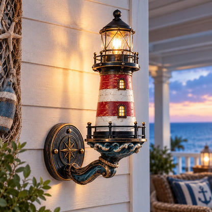 🌊 Vintage Coastal Lighthouse Wall Light