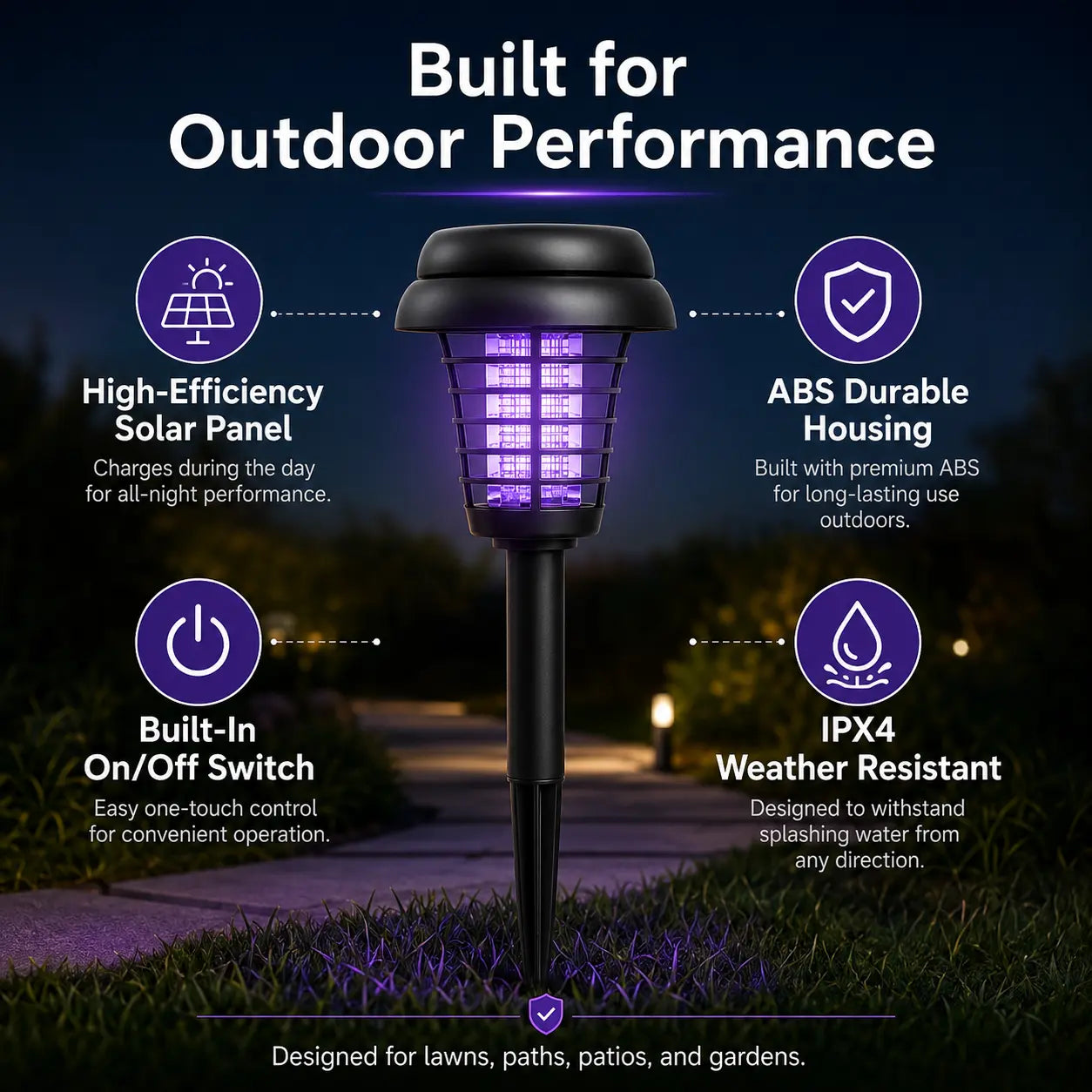 🌟250th Anniversary – 70% OFF🎉 Solar Mosquito & Pathway Light