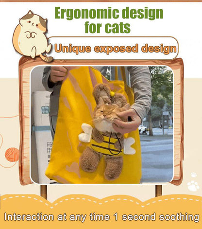 📢📢50% OFF !! ⏰Cute Dew Head Shape Cat Bag - Pets Carrier Bag