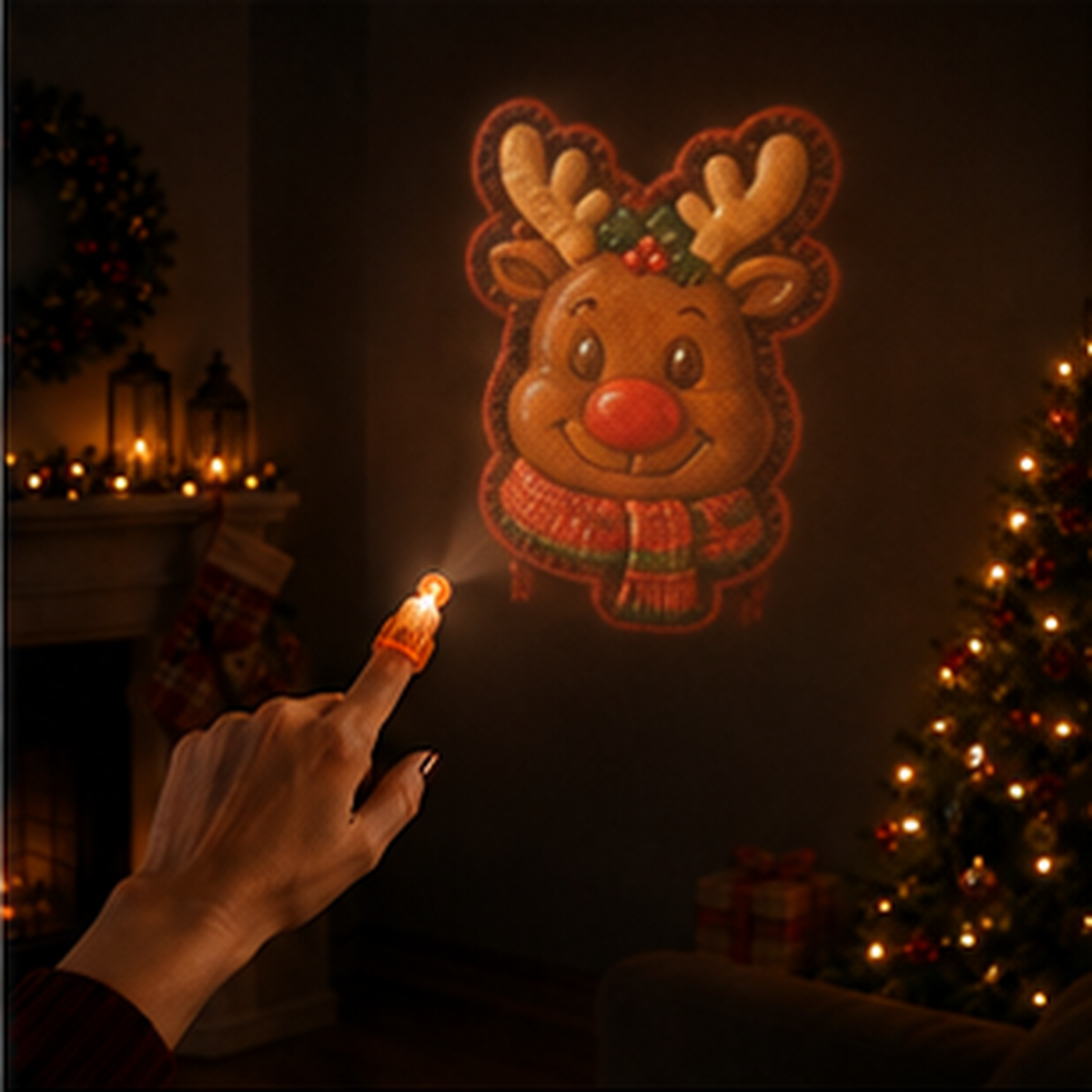 Christmas Finger Projector Lights – Mini Pattern Projector