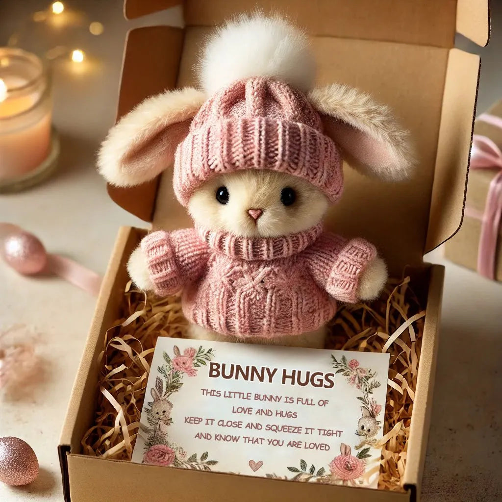 🔥Last Day 49% OFF -🎉Handmade Mini Bunny Hug Cute Easter Gift🐇