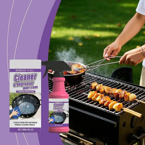🔥Mother's Day Sale!🔥120ML BBQ Non-toxic, Heavy Duty, No Residue Grill Cleaner Degreaser Spray