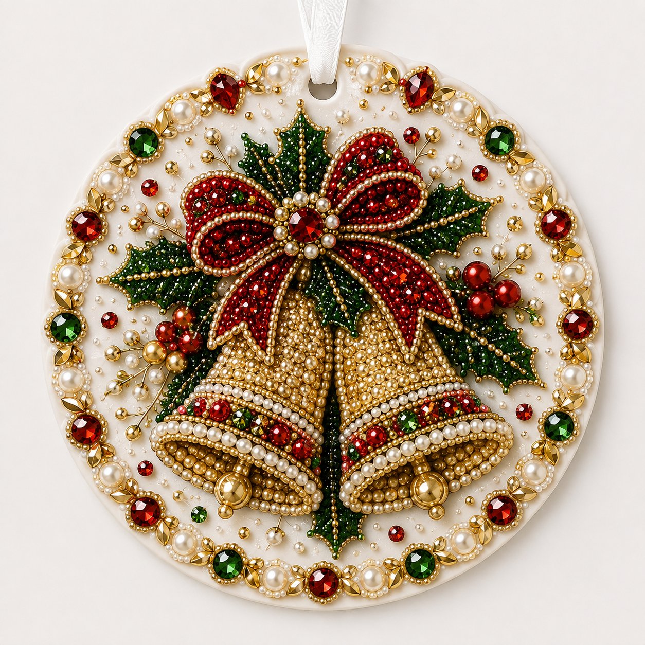 ✨ DIY-Weihnachtsschmuckkollektion aus Perlen und Edelsteinen
