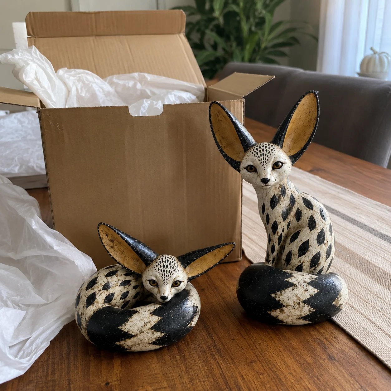 🔥 Limited Time – 50% OFF! 🦊 Vintage Fennec Fox Sculpture