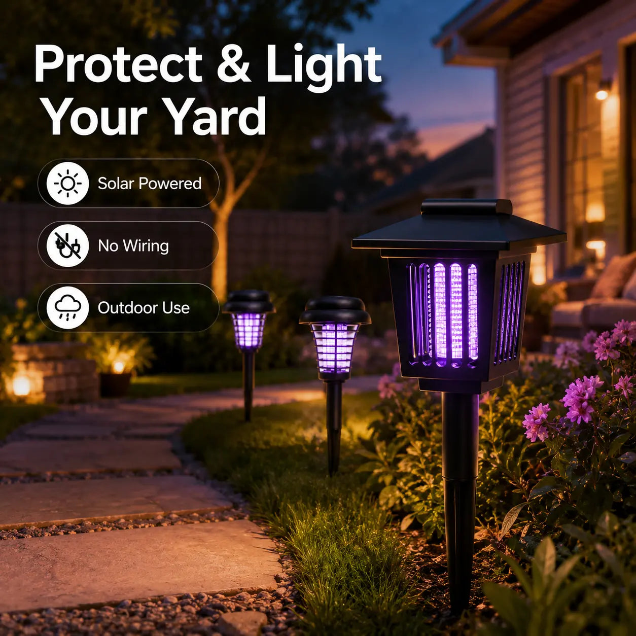 🌟250th Anniversary – 70% OFF🎉 Solar Mosquito & Pathway Light