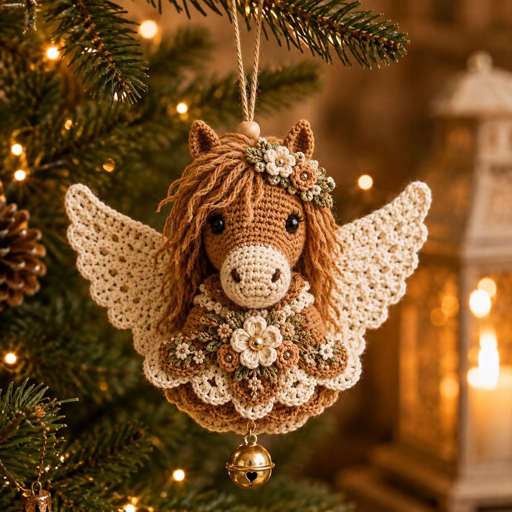 🪽 Animal Angel Crochet Ornament DIY Kit