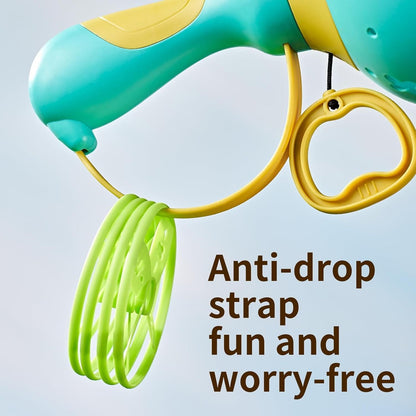Flying Disc Launcher Toy (2 Packs), Manual Capture Catching Disk Game, Outdoor Toys for Kids Ages 4-8