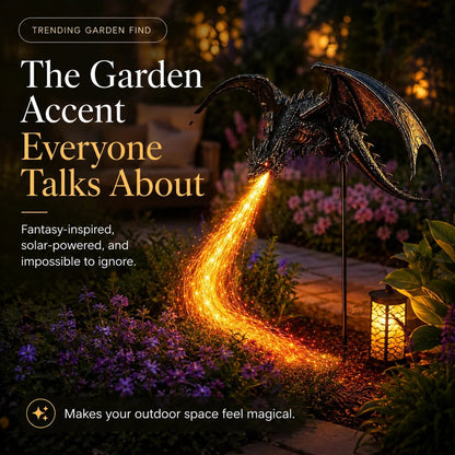 🔥🐲Solar Dragon Fire Garden Light