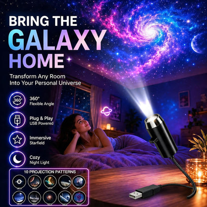 Plug-&-Play HD Christmas Projector – 6 or 10 Festive Scenes