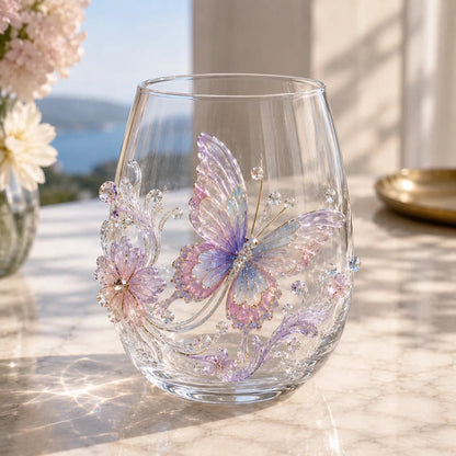 🔥✨ 3D Animal Floral Glass Tumbler | For Prettier Sips, Sunlight-Catching Details, Nature Charm & Elegant Everyday Drink Vibes 🌸🐾