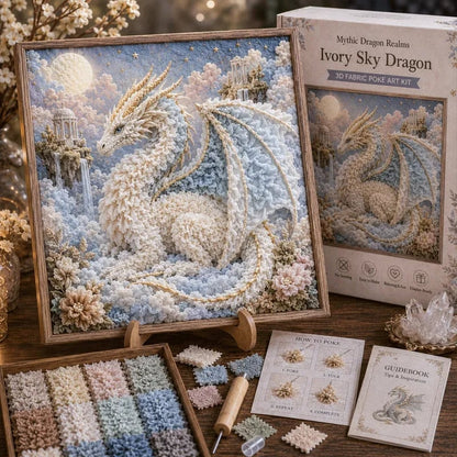 🔥HOT SALE🔥💥🏆Last Day Buy 2 get 1 free🐉 Mythic Dragon Realms 3D Fabric Poke Art Kit