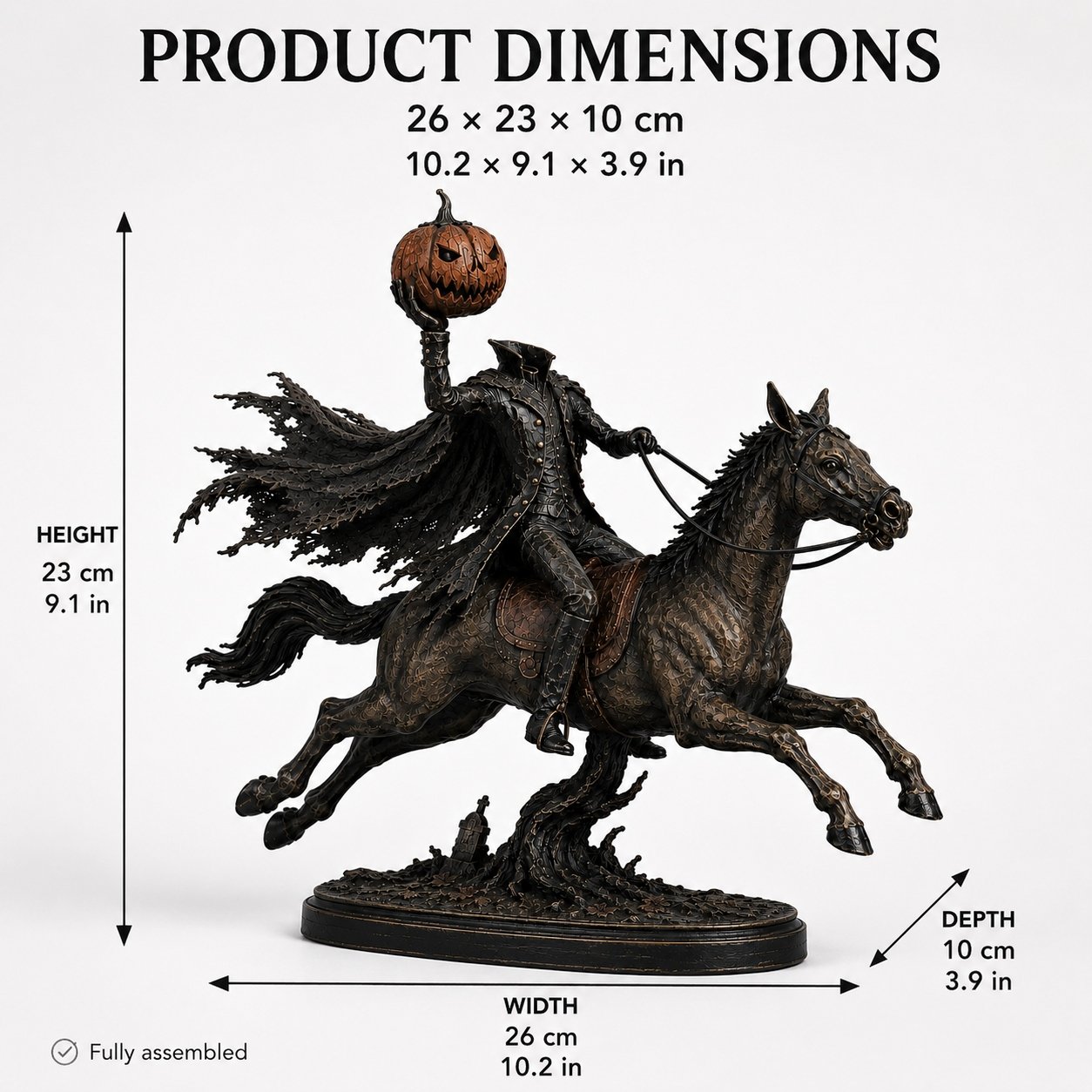 🎃🏇Midnight Chase Headless Horseman Statue | Awaken the Legend of the Hollow(✨Same as the video)