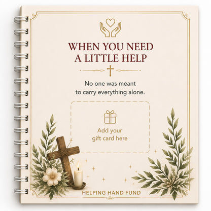 ✝️ FAITH GIFT CARD BOOK 📖 14 Themed Pages, Hardcover & Durability Line