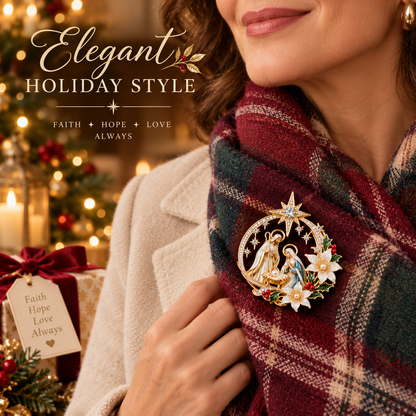 ✨Last Day 49% OFF✨ Bethlehem Star Blessing Brooch™ – Nativity Christmas Faith Gift