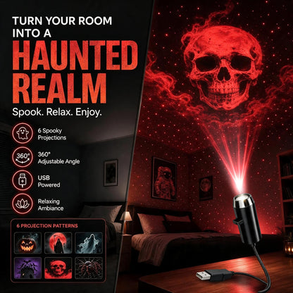 Plug-&-Play HD Christmas Projector – 6 or 10 Festive Scenes