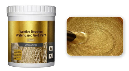 🎨🏡Water-Based Weather-Resistant Gold Paint