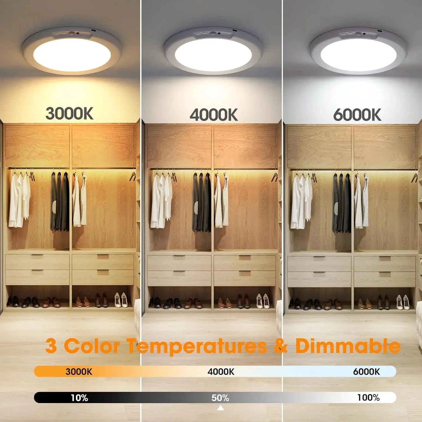 💡 Rechargeable Motion Sensor Ceiling Light with Remote – Limited Time 50% OFF