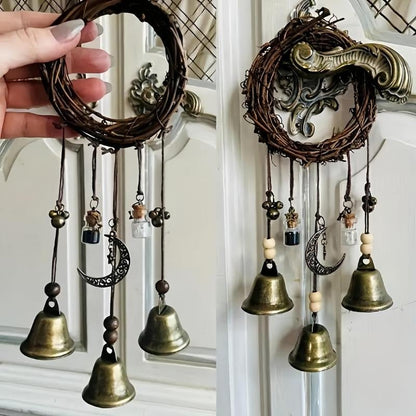 🔥 HOT SALE 49% OFF -🧙‍♀️Handmade Witch Bells for Home Protection🔔