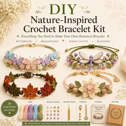 🔥 Last Day 49% OFF - DIY Nature-Inspired Crochet Bracelet Kit