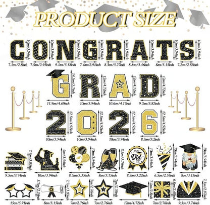 🎓 2026 Grad Car Magnets 🧲 – 30-Piece Set for Celebration Decor (Cars, Fridges & More) 🎁Buy 2 Free Shipping