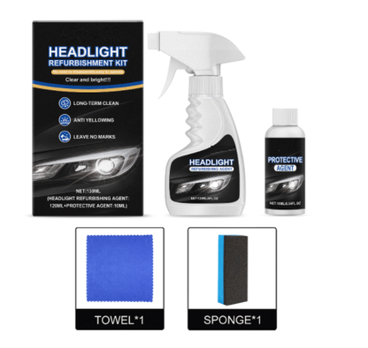 🚘Automotive Headlamp Restoration Fluid Kit
