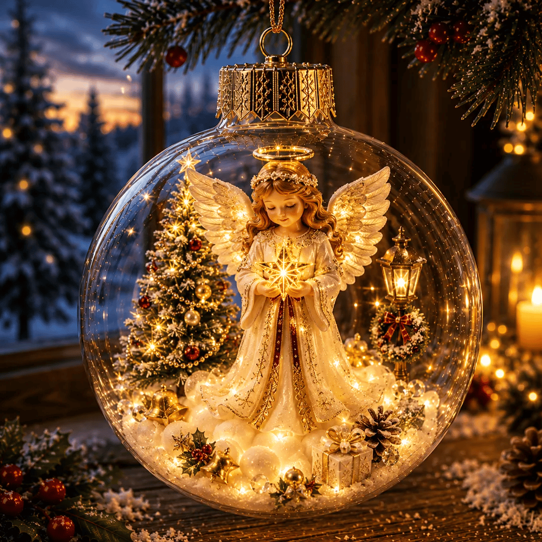 🔥Limited time 69% OFF -✨ Christmas Magic Light-Up Ornament™ – Miniature Holiday Scene