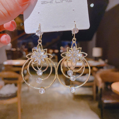 Mother's Day Gifts 2026 🔥Geometric multi-layered circle flower earrings