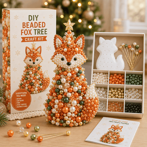 🐾 Animal-Themed Beaded Christmas Tree DIY Kit