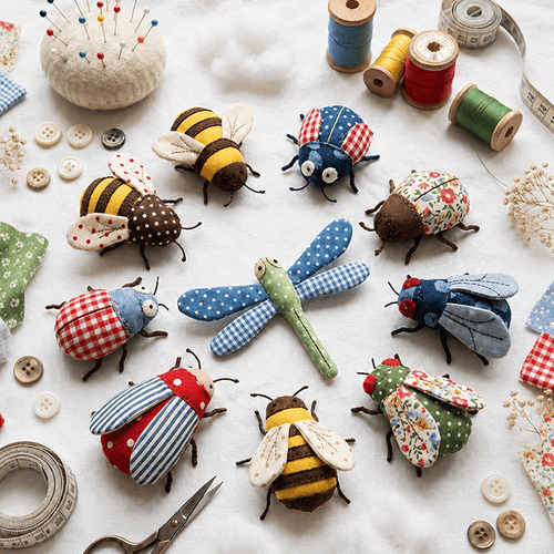 🐝 Insect Patchwork Sewing Kit