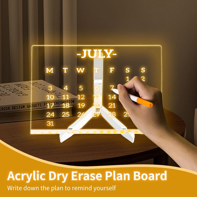 🔥Last Day 49% OFF🔥 - 🎁Creative Rewritable Acrylic LED Message Board - (come with 7 Pens)🎨