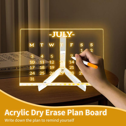 🔥Last Day 49% OFF🔥 - 🎁Creative Rewritable Acrylic LED Message Board - (come with 7 Pens)🎨