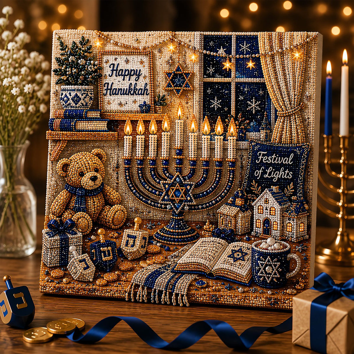 🎁Last Day 49% OFF - 🕎✨DIY Hanukkah Pearl Art Kit(📦Buy 2 Free Shipping)