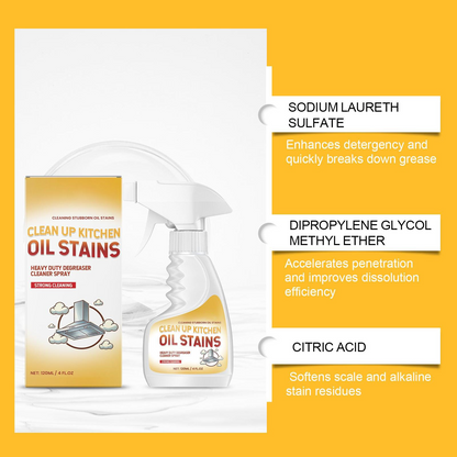 🧽50% OFF ✨Powerful Oil Removal Cleaning Spray Kitchen Heavy Oil Busters!