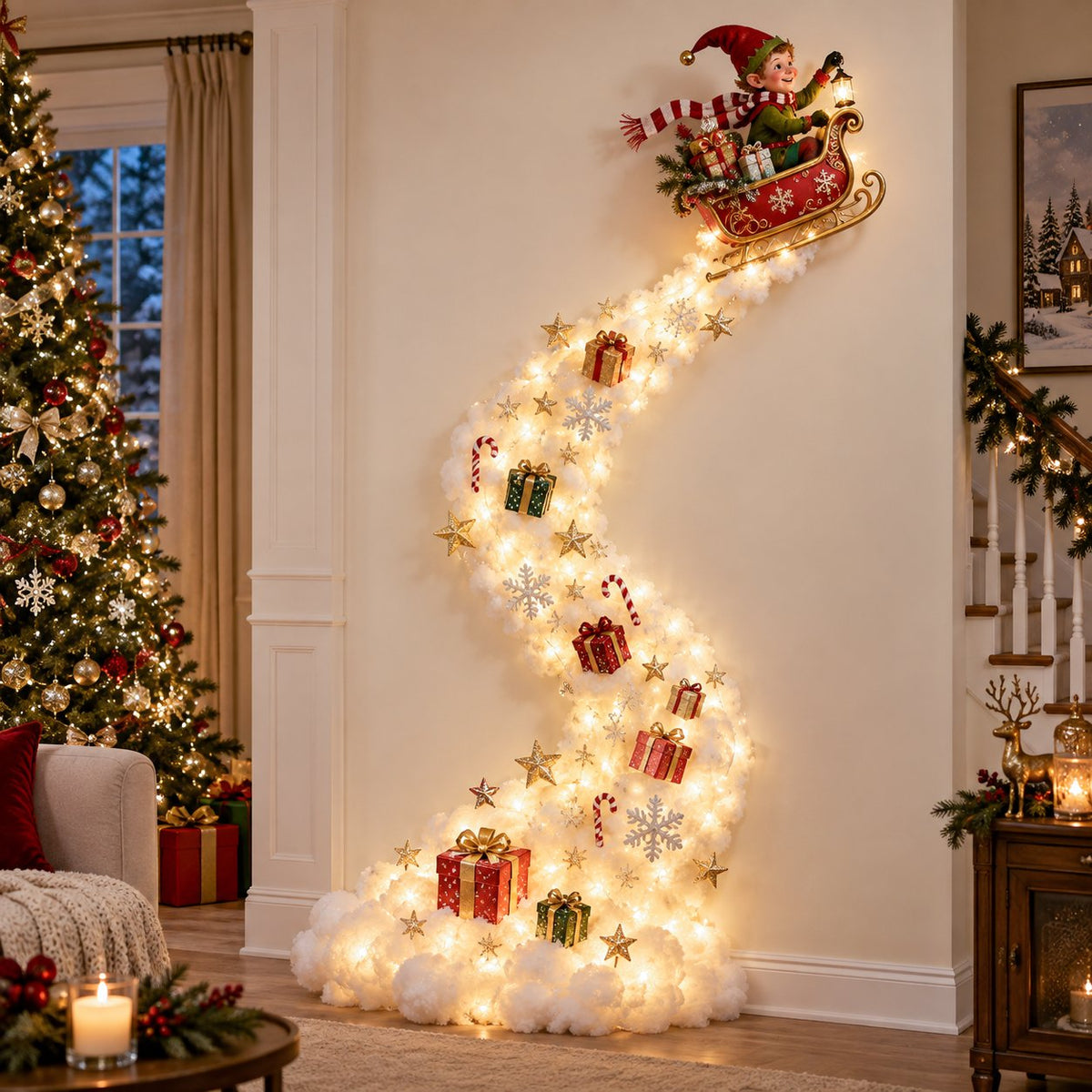 Christmas Magic Trail Wall Light style
