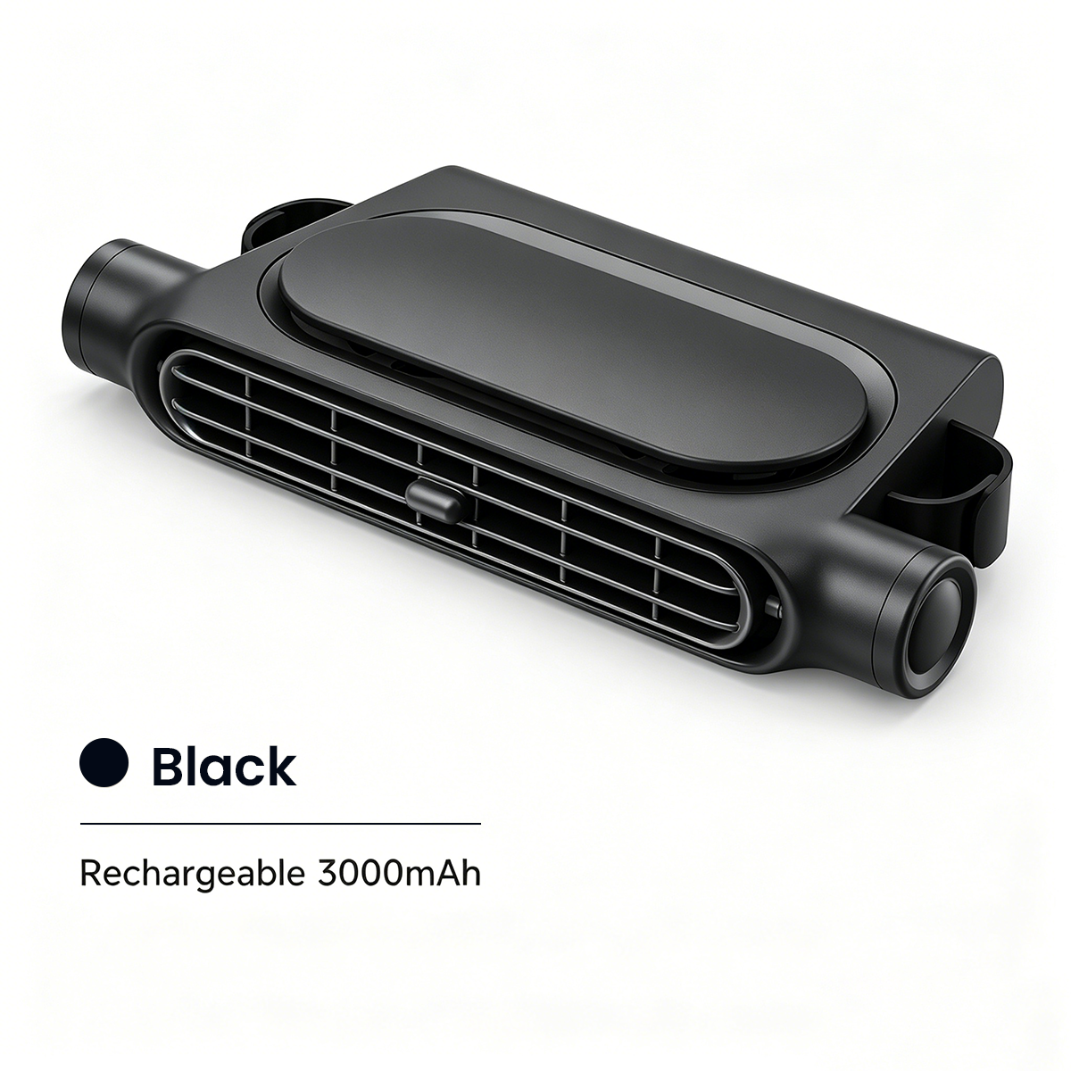 🚗💦Dual-Turbine Silent No-Blade Car Headrest Fan –Rechargeable, 3-Speed Adjustable Ventilation Cooling Fan