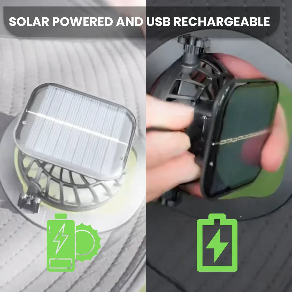 😎 Solar-Powered Cooling Hat 🌞Keeps You Chill❄️
