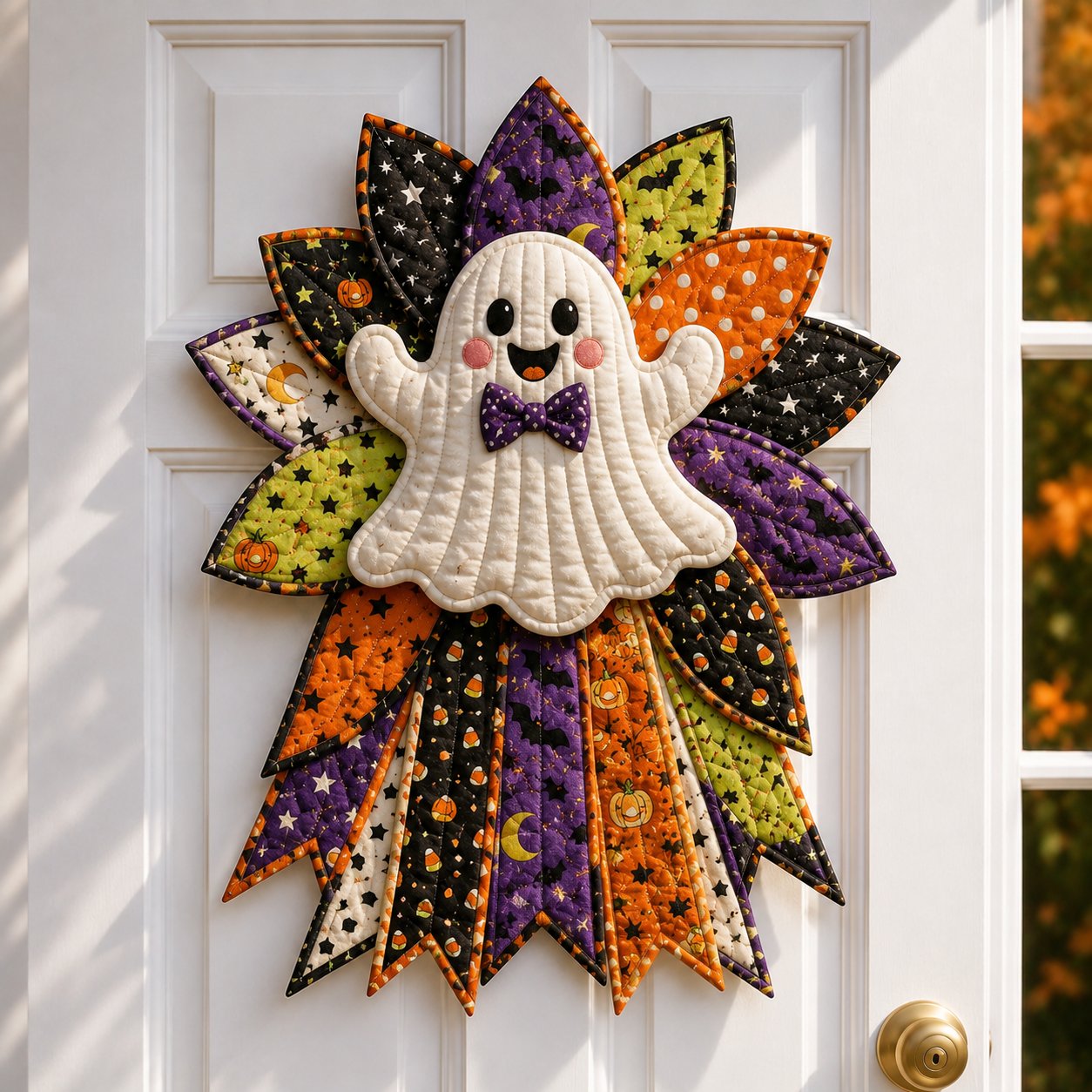 🔥Last Day 49% OFF - 🎃DIY Quilted Halloween Pumpkin Door Hanger Kit(📦Buy 2 Free Shipping)