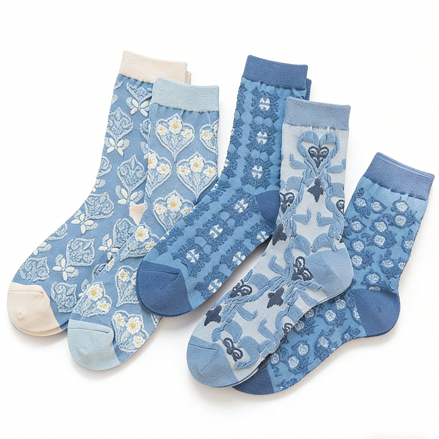 🌸 Vintage Floral Socks – 50% OFF Today Only! ✨
